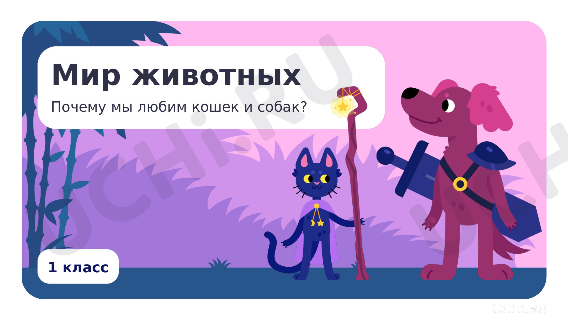 Предпросмотр материала Мир животных. Почему мы любим кошек и собак?