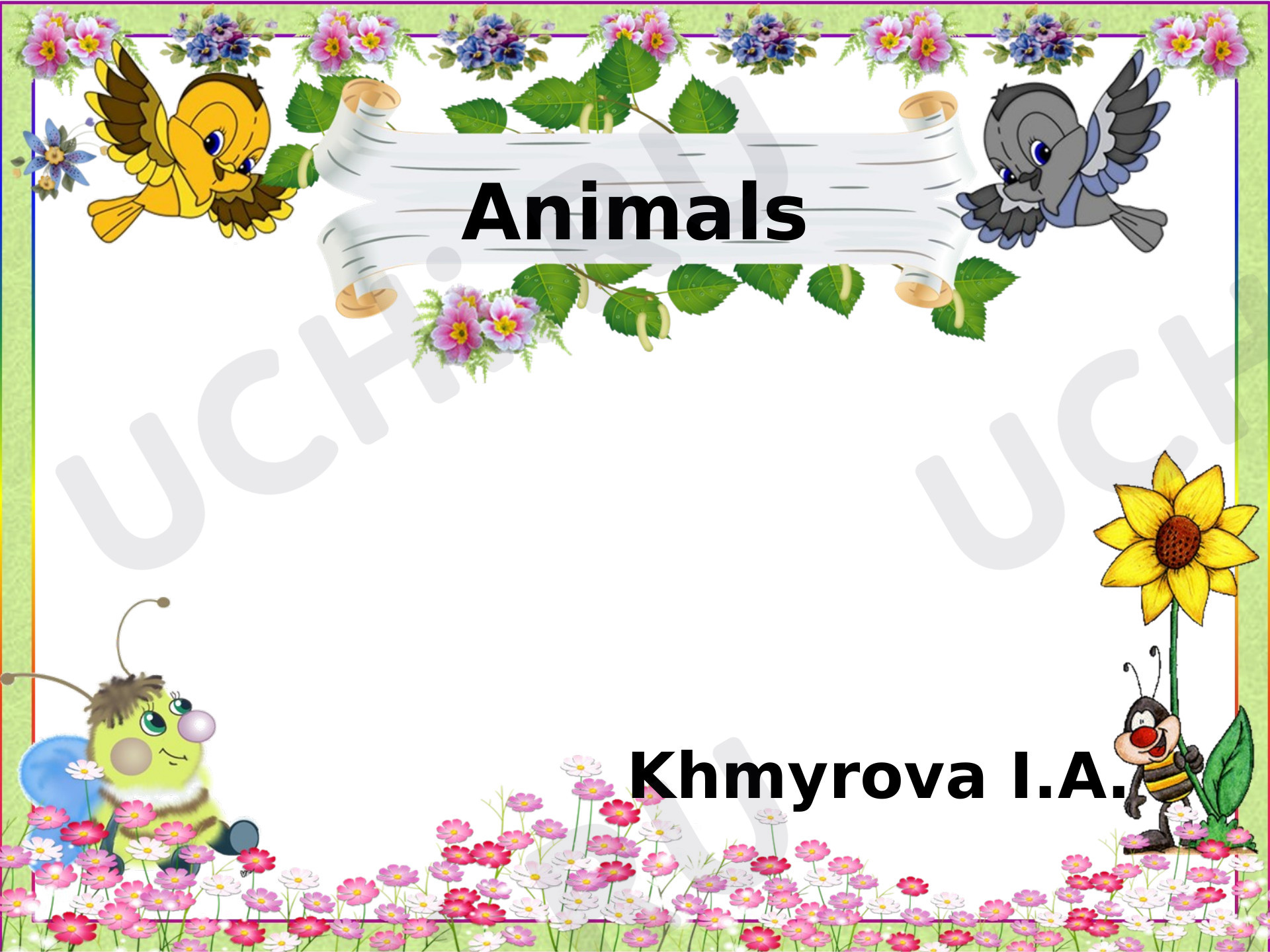 Предпросмотр материала Animals