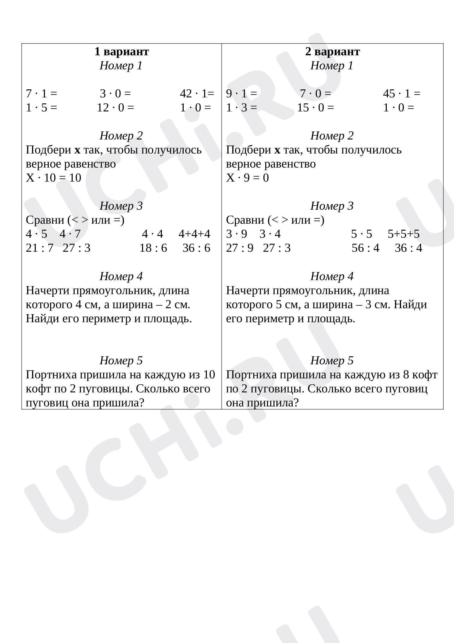 ?? Проверочная работа по теме “Повторение. Периметр прямоугольника ...