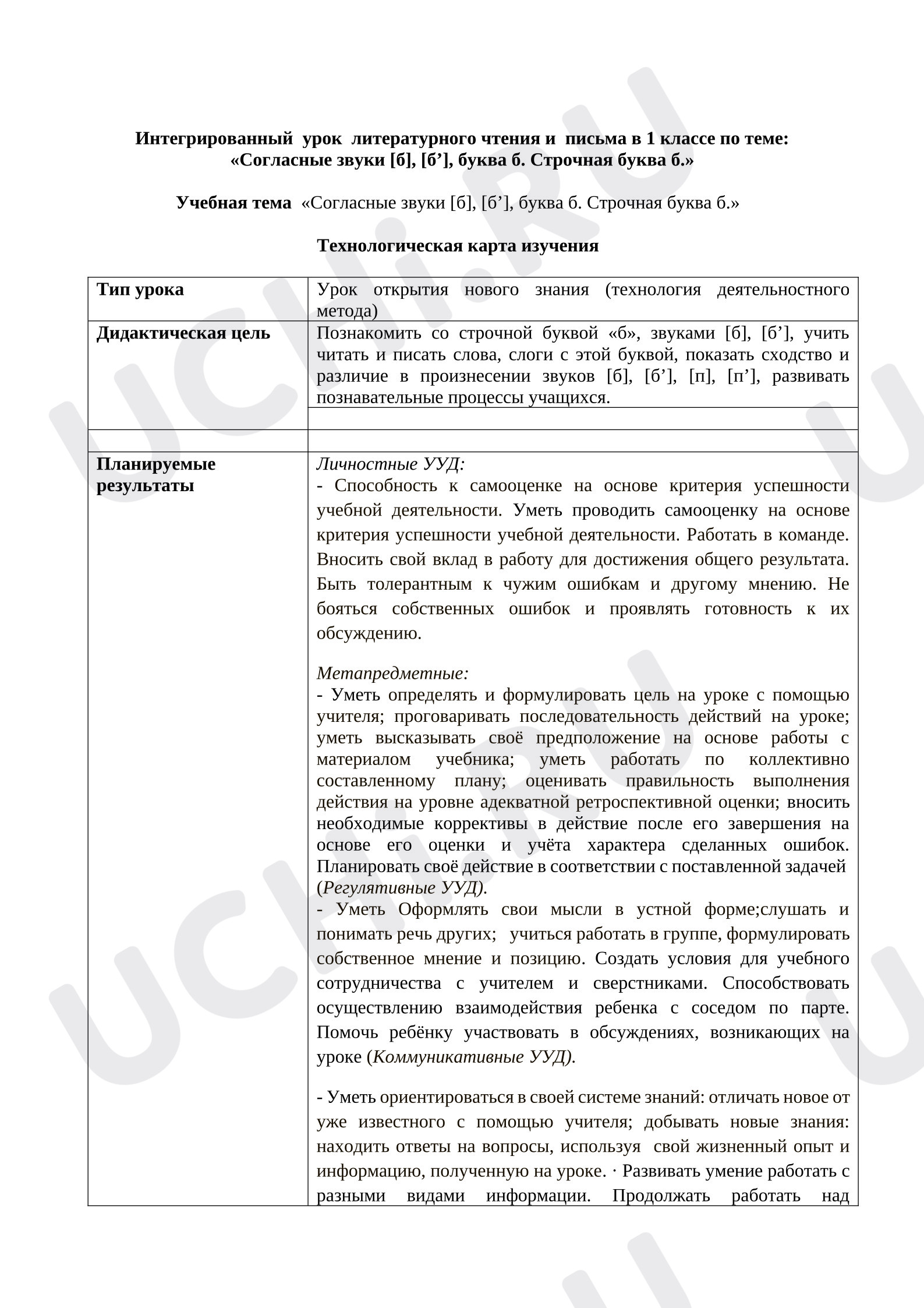 Предпросмотр материала Интегрированный урок литературного чтения и письма в 1 классе по теме: «Согласные звуки [б], [б’], буква б. Строчная буква б.»
