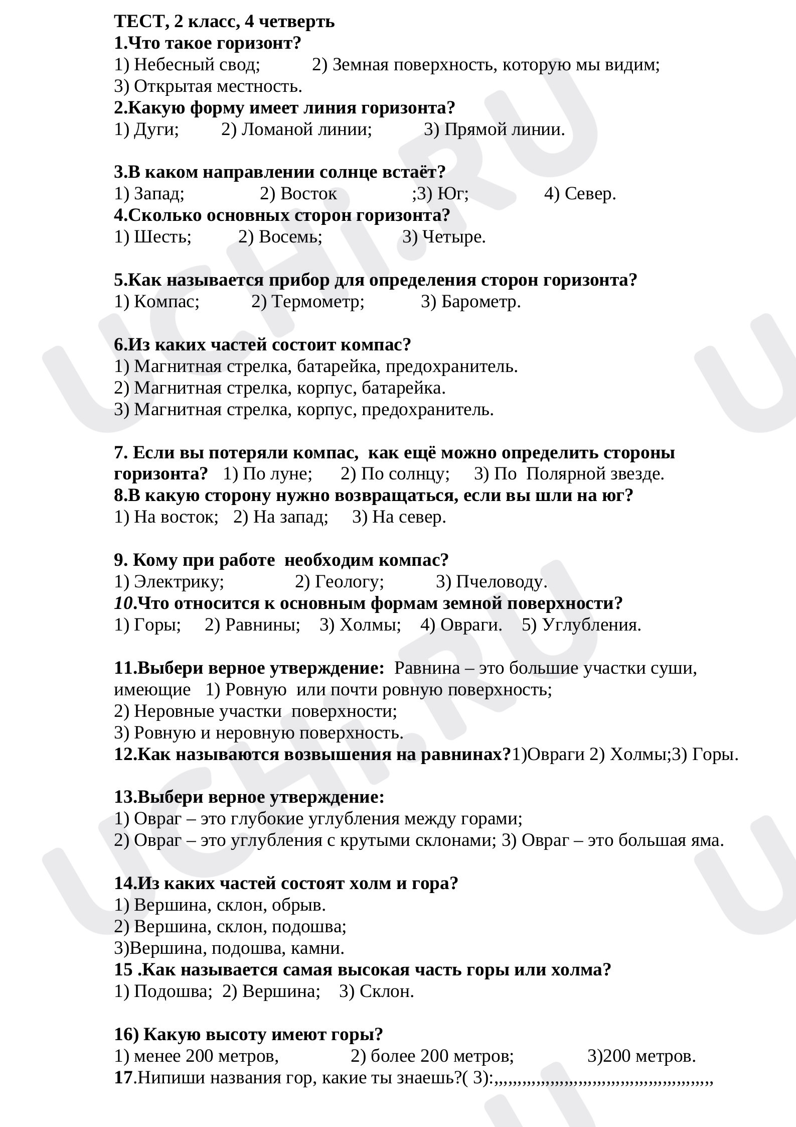 Предпросмотр материала Итоговая работа за год