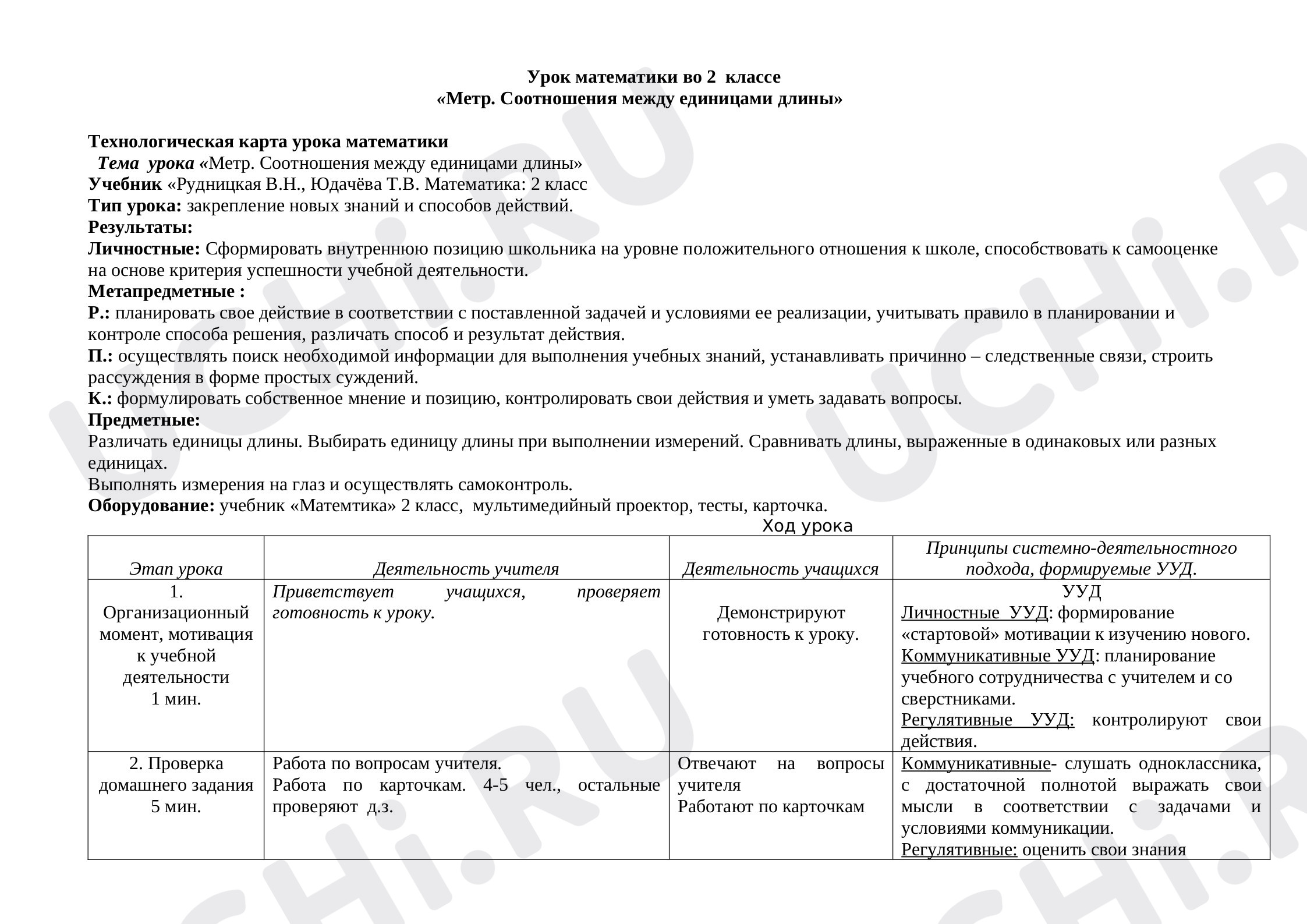Предпросмотр материала Метр