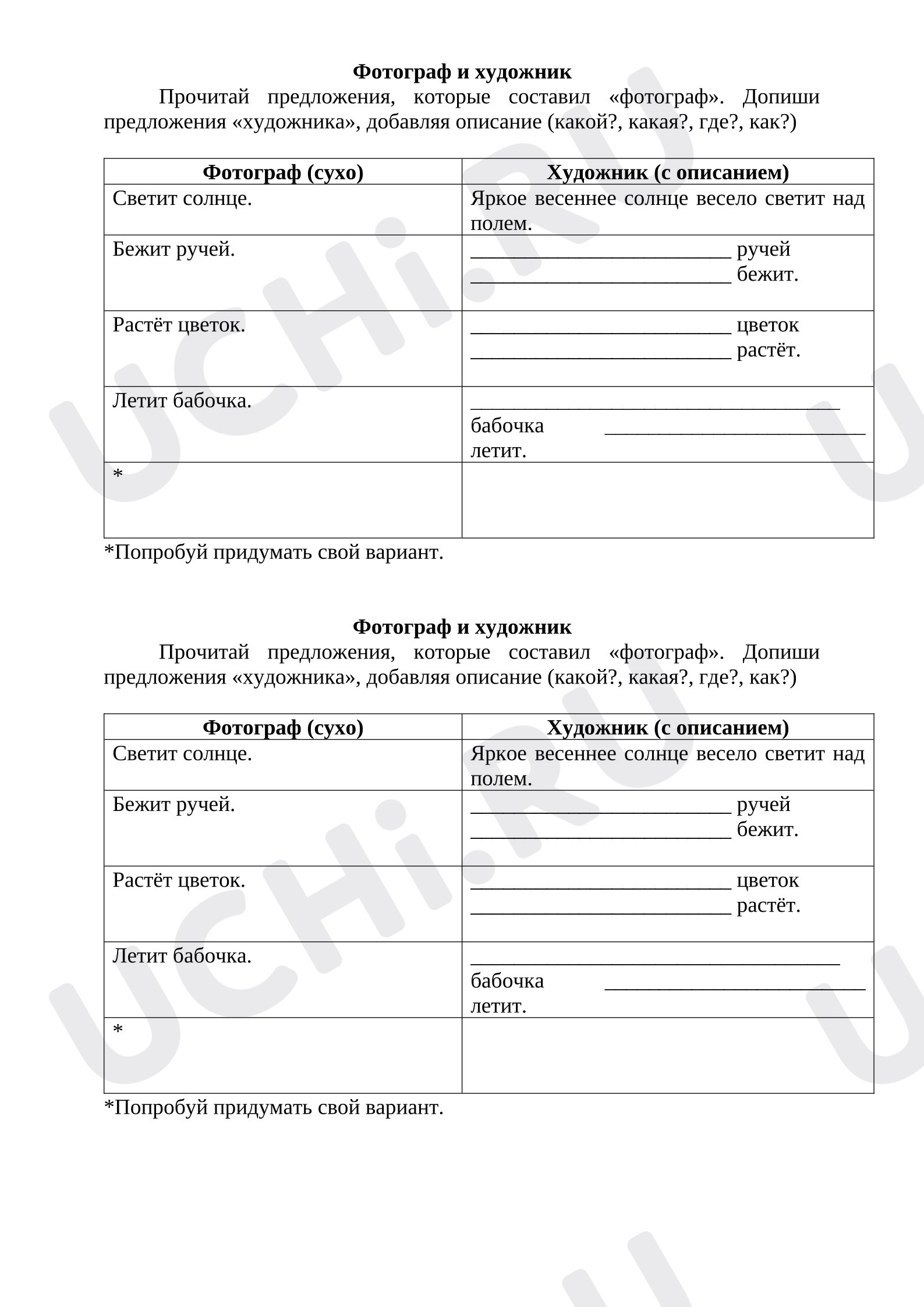 Предпросмотр материала Карточка по русскому языку. Распространенные и нераспространенные предложения