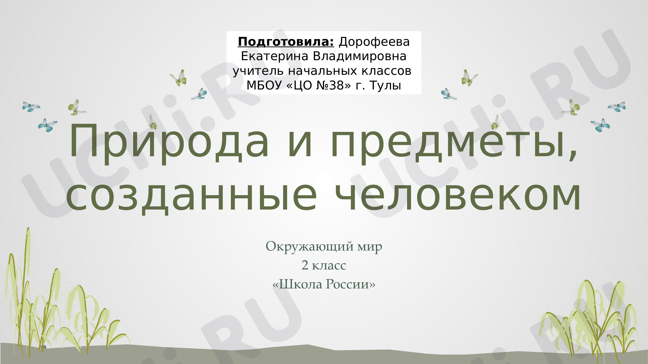 Предпросмотр материала Природа и рукотворный мир