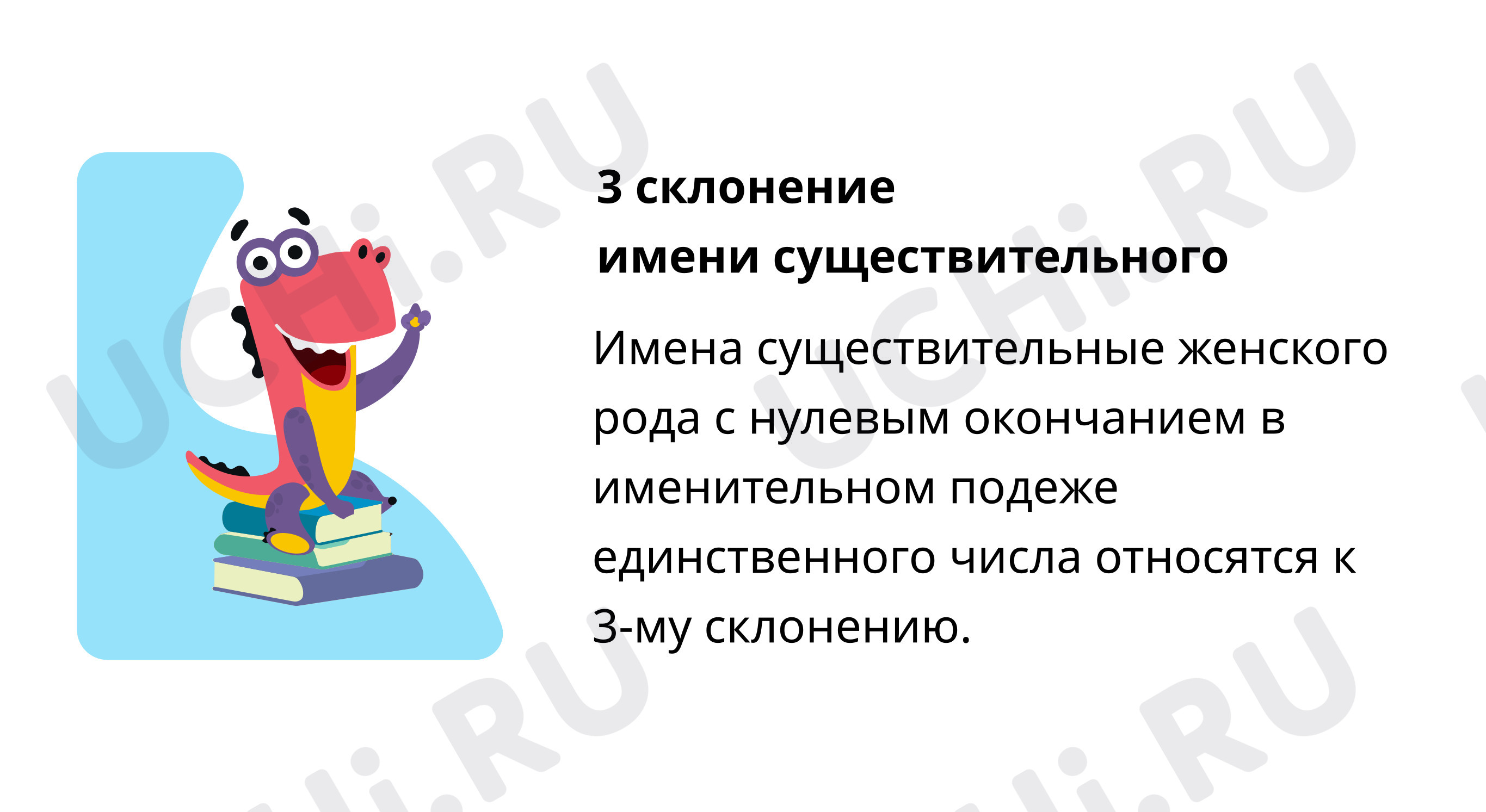 Предпросмотр материала Вспоминаем имена существительные 3-го склонения