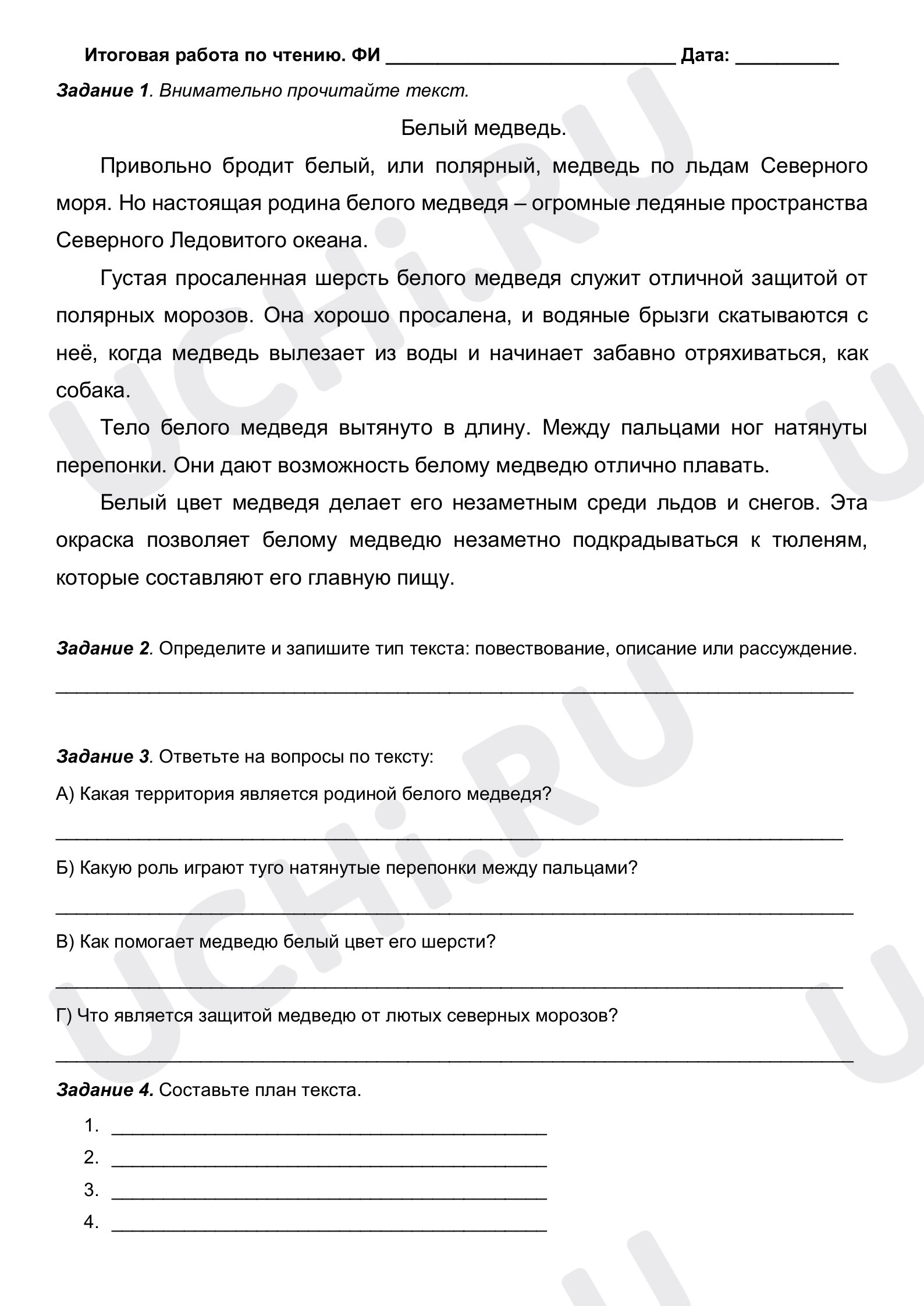 Предпросмотр материала Белый медведь