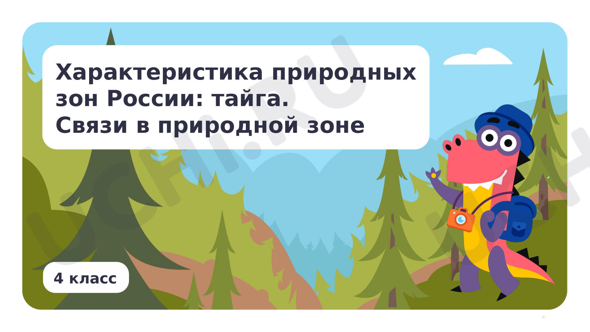 Предпросмотр материала Характеристика природных зон России: тайга. Связи в природной зоне