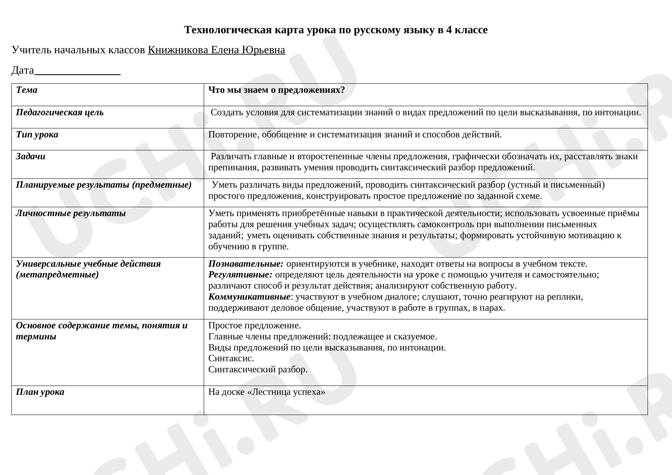 Предпросмотр материала Виды предложений по цели высказывания, по интонации