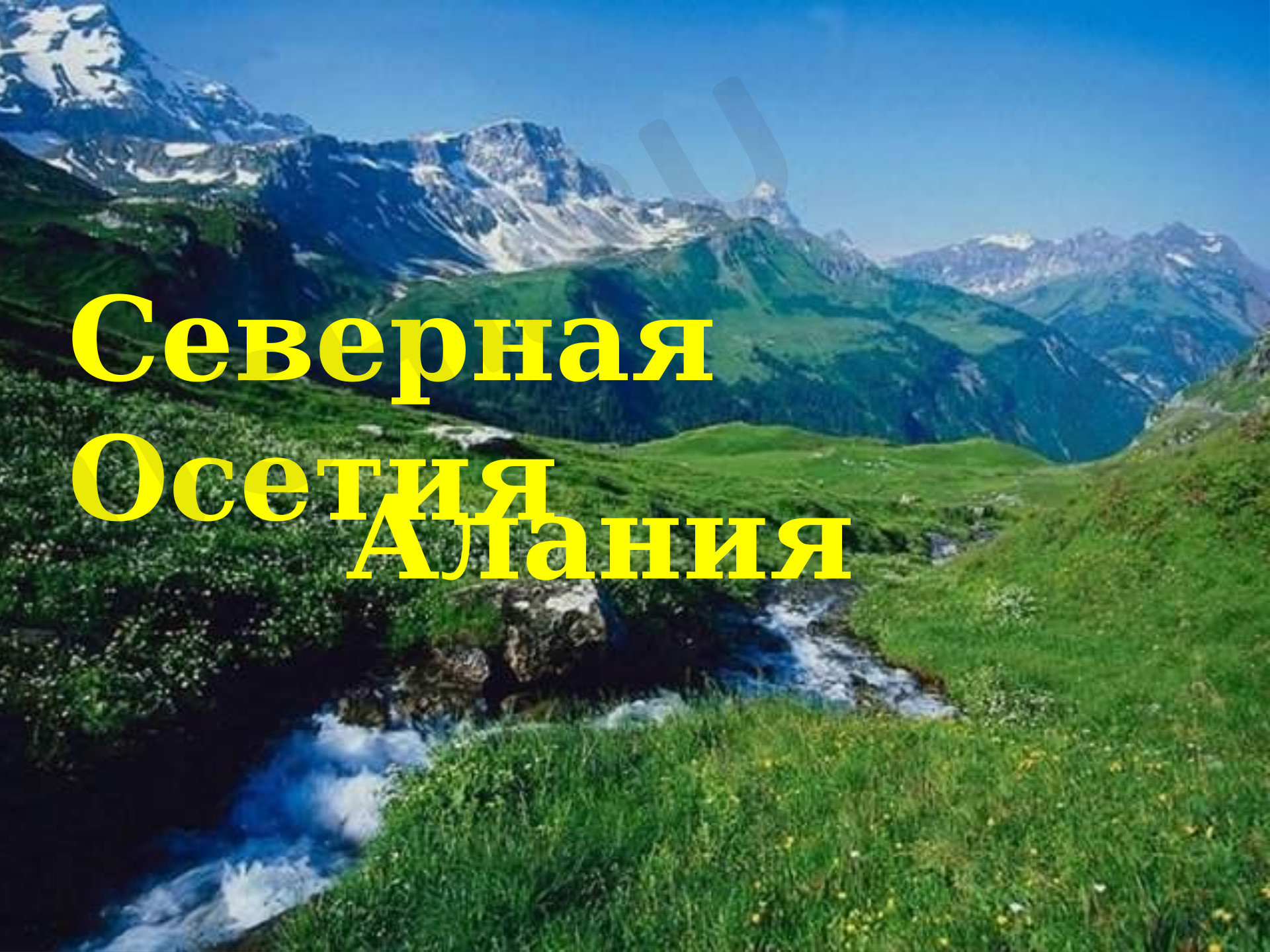 Предпросмотр материала РСО - Алания