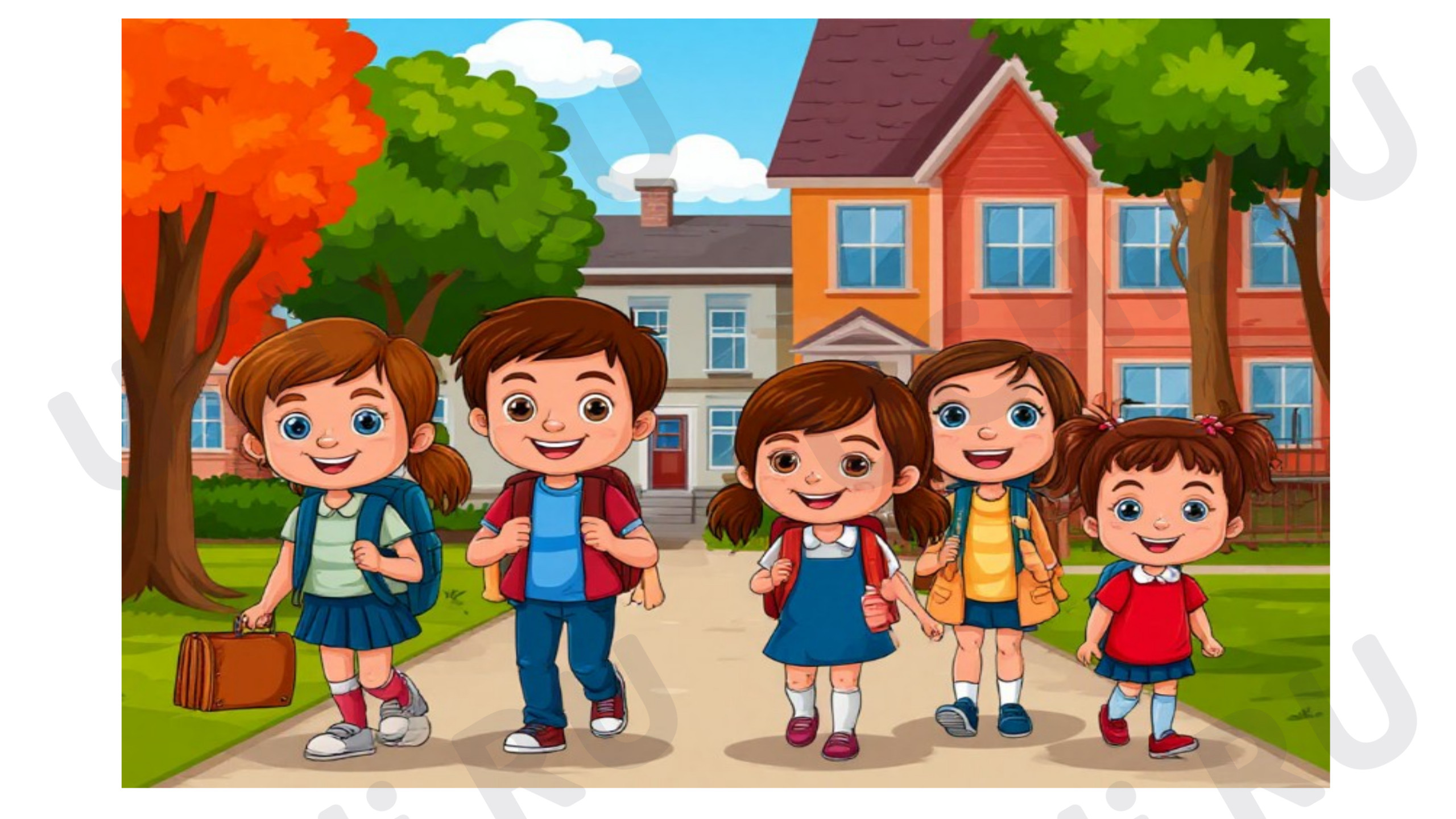Предпросмотр материала Английский язык. Презентация к уроку на тему «School again» (1a)