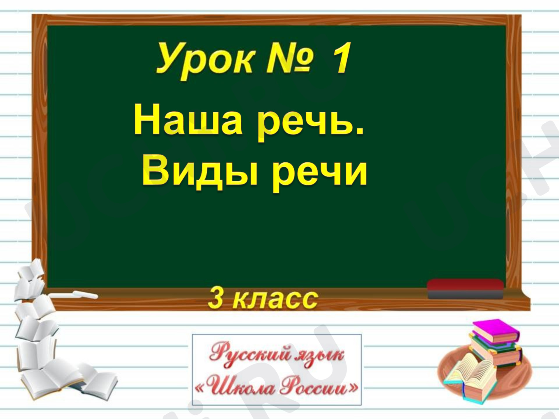 Предпросмотр материала Наша речь. Виды речи. Русский язык